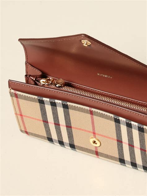 burberry wallet women with logo|Burberry continental wallets for women.